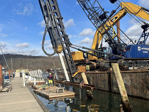 Vild ombygning af estakade og pier 